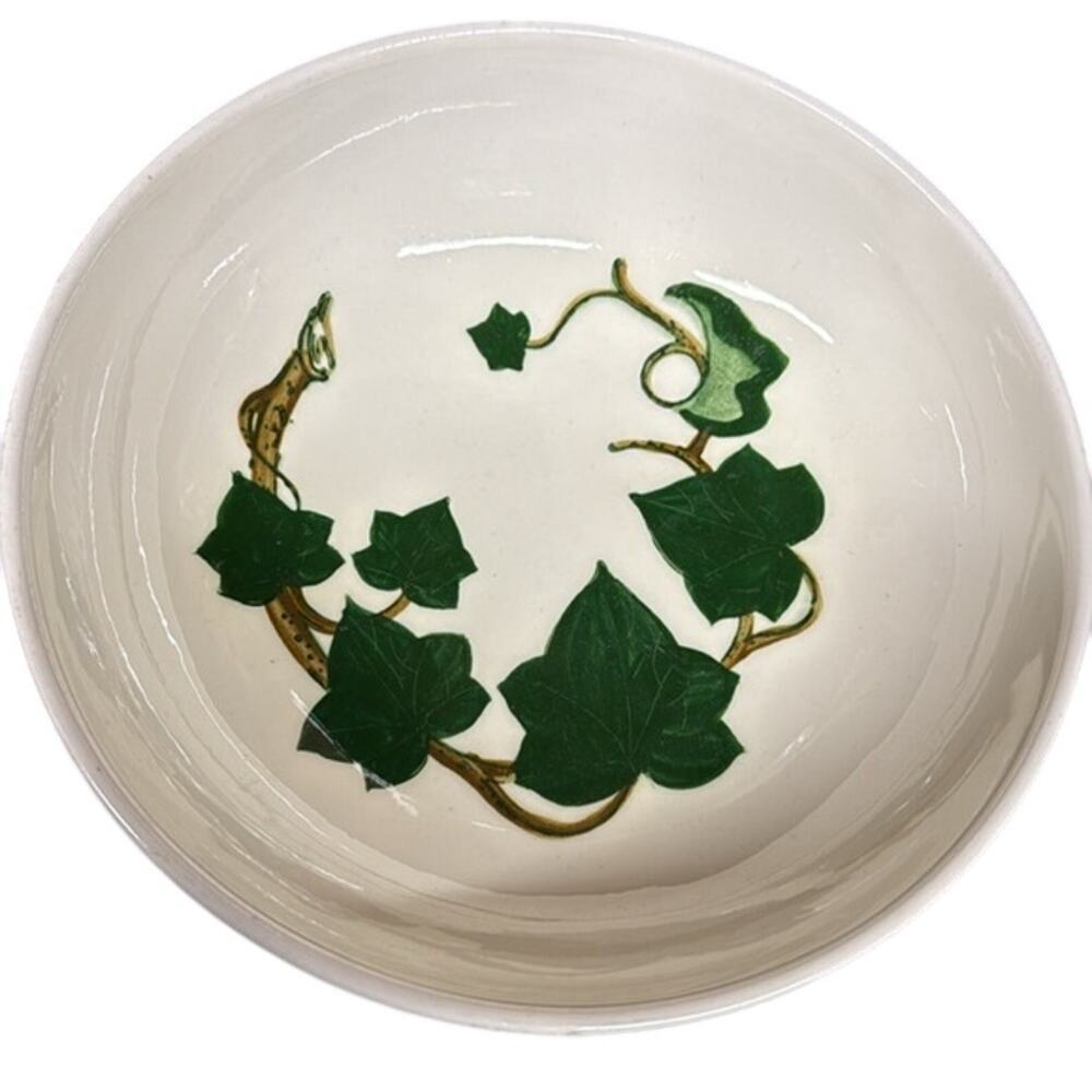 Vintage California Metlox Poppy‎ Trail Ivy Handpainted Round Bowl